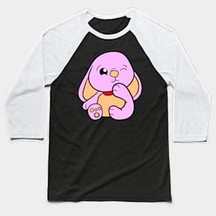 Pink Easter Bunny Baby Baseball T-Shirt